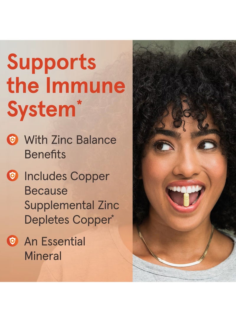 jarrow formulas Vegan Zinc Balance 100 Veggie Capsules - Image 3